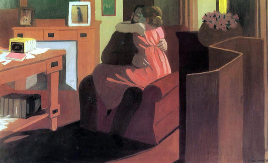  Felix Vallotton Intimacy (also known as Interior with Couple and Screen) - Canvas Print