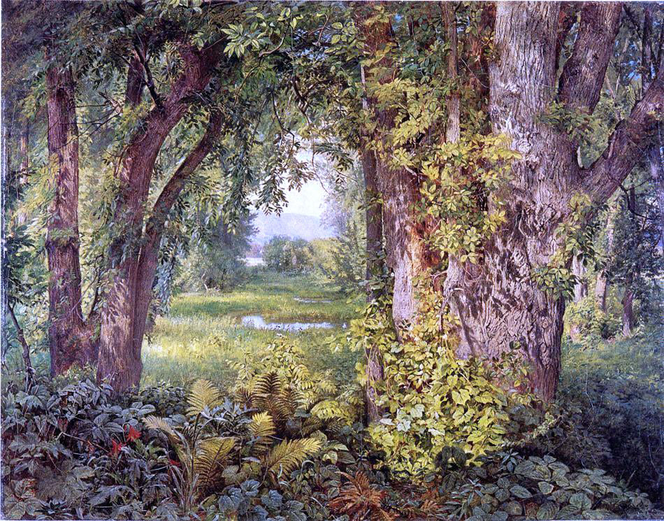  William Trost Richards Into the Woods - Canvas Print