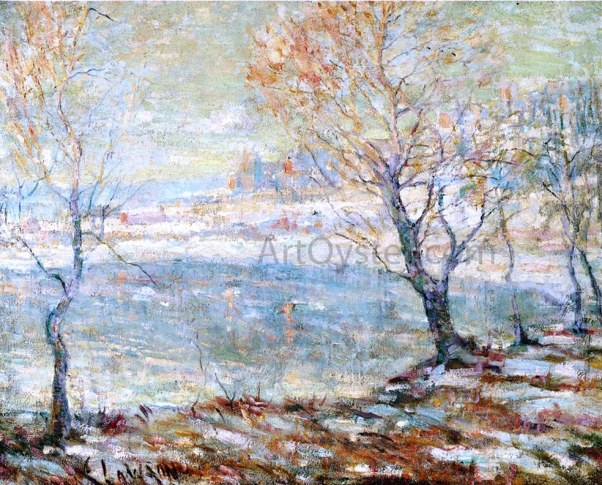  Ernest Lawson Inwood on Hudson, In the Snow - Canvas Print