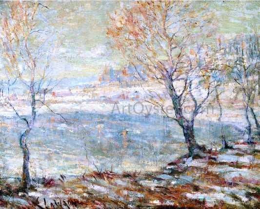  Ernest Lawson Inwood on Hudson, In the Snow - Canvas Print