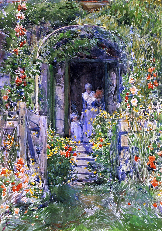  Frederick Childe Hassam Isles of Shoals Garden (also known as The Garden in Its Glory) - Canvas Print
