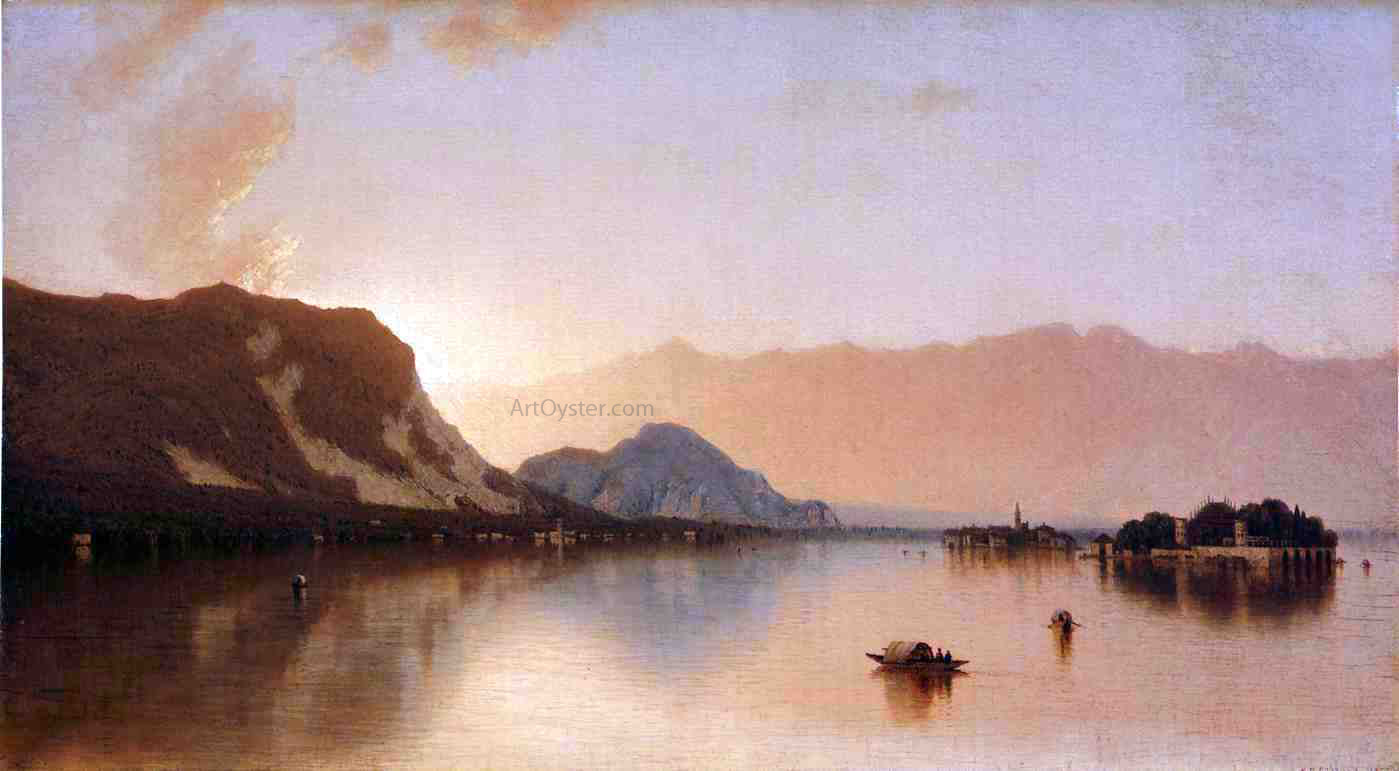  Sanford Robinson Gifford Isola Bella in Lago Maggiore - Canvas Print