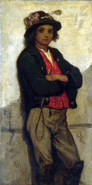  William Morris Hunt Italian Boy - Canvas Print