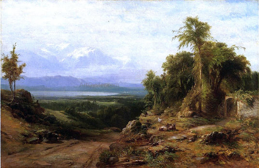  James McDougal Hart Italian Landscape - Canvas Print