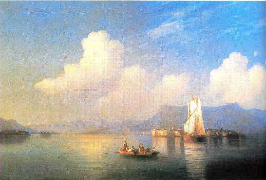  Ivan Constantinovich Aivazovsky Italian landscape - Canvas Print