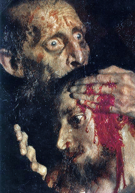  Ilya Repin Ivan the Terrible and His Son Ivan on November 16, 1581 [detail] - Canvas Print