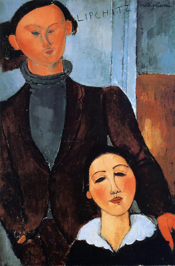  Amedeo Modigliani Jacques and Berthe Lipchitz - Canvas Print