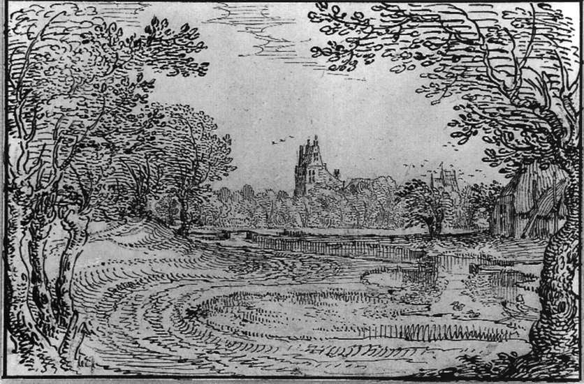  The Younger Claes Jansz Visscher Jan Deyman's Country House - Canvas Print