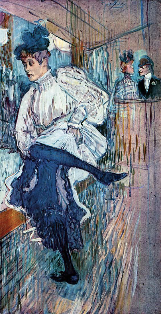  Henri De Toulouse-Lautrec Jane Avril Dancing - Canvas Print