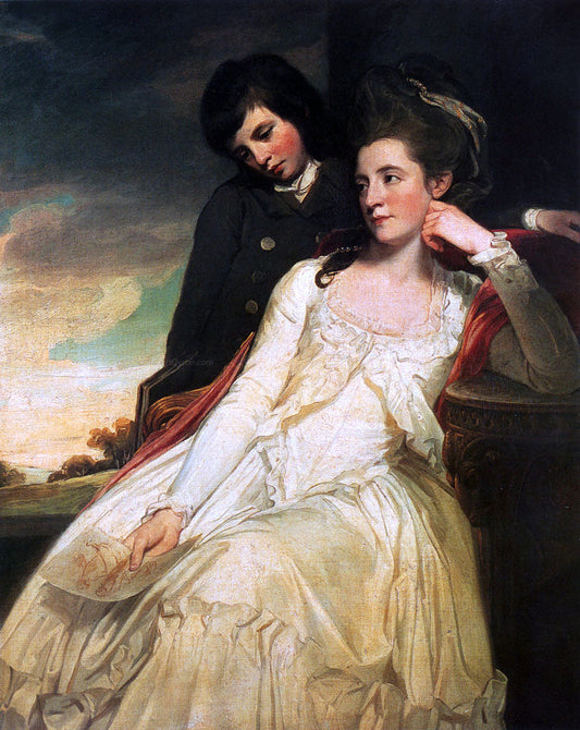  George Romney Jane Maxwell, Duchess Of Gordon And Her Son The Marquis Of Huntly - Canvas Print
