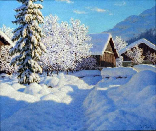  Ivan Fedorovich Choultse Janvier Chamonix, Haute Savoie - Canvas Print