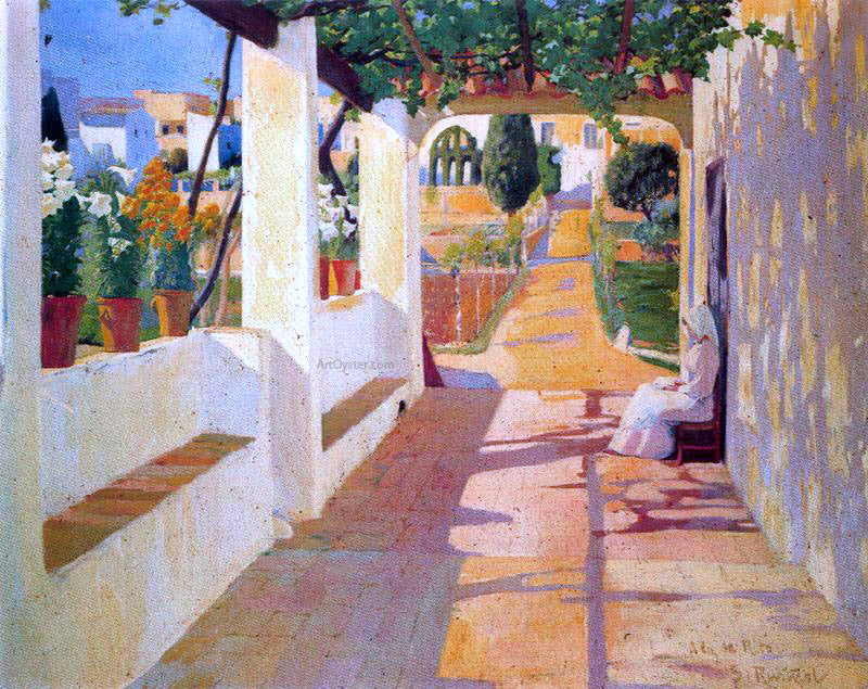  Santiago Rusinol Prats Jardin - Canvas Print