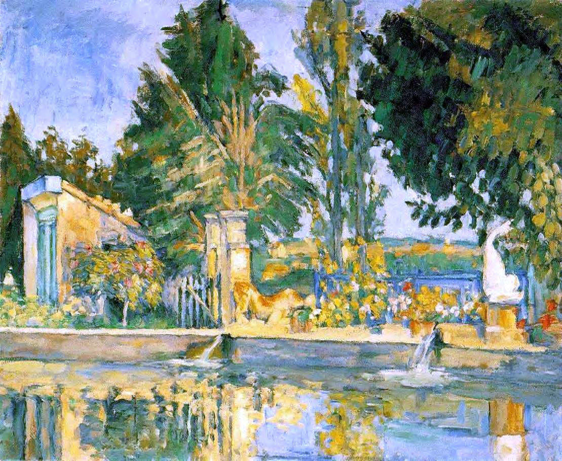  Paul Cezanne Jas de Bouffan, the Pool - Canvas Print