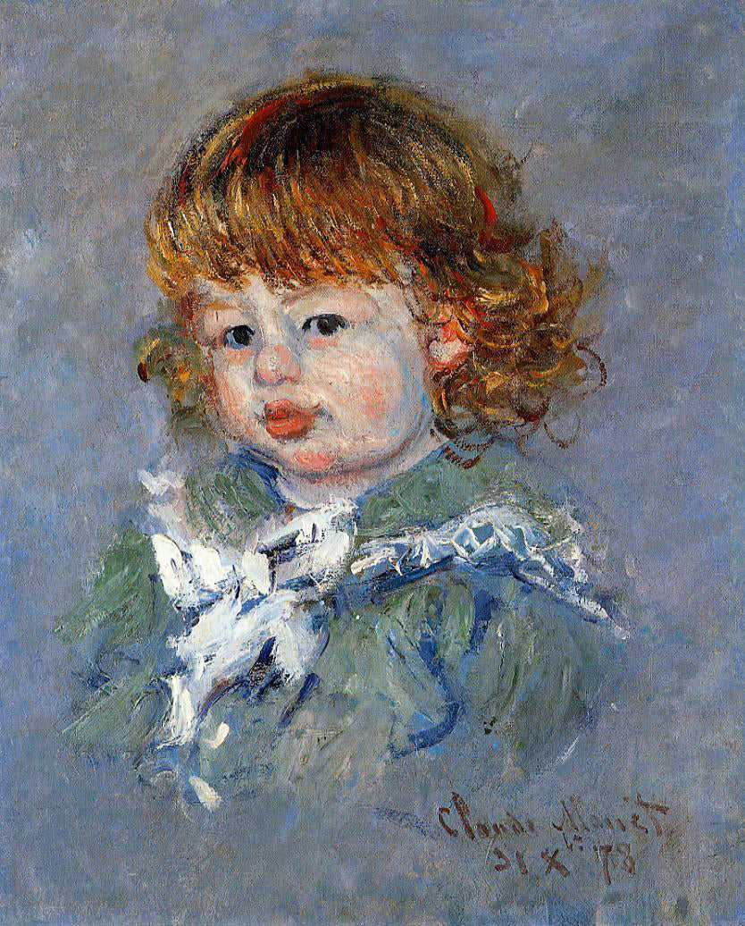  Claude Oscar Monet Jean-Pierre Hoschede, called 'Bebe Jean' - Canvas Print