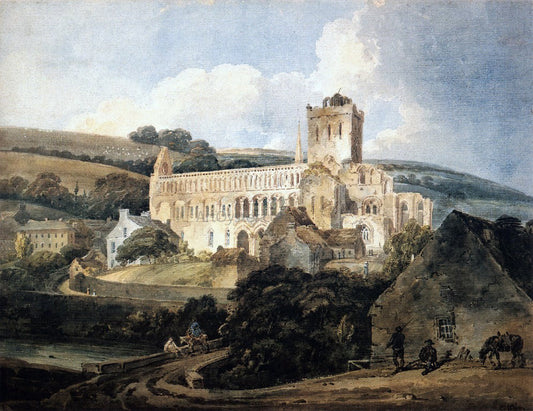  Thomas Girtin Jedburgh Abbey from the South-East - Canvas Print