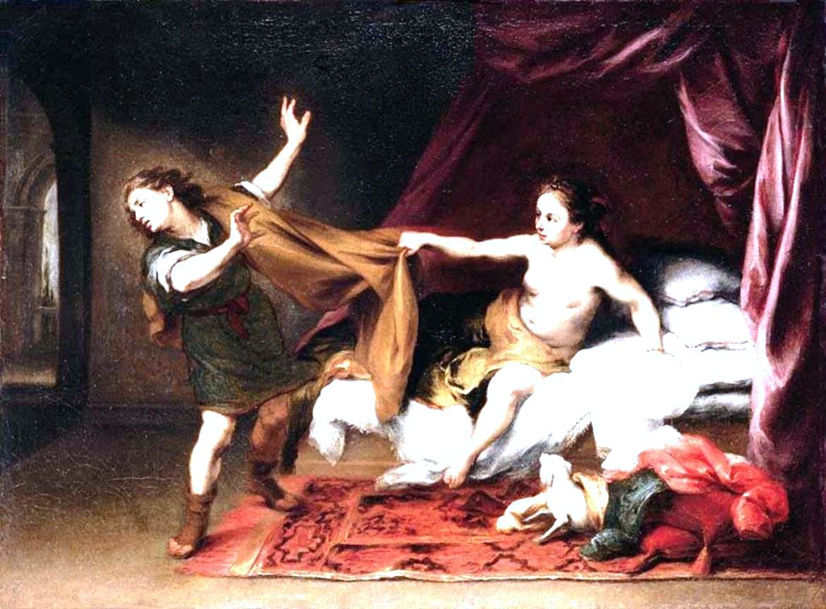  Bartolome Esteban Murillo Joseph and Potiphar's Wife - Canvas Print