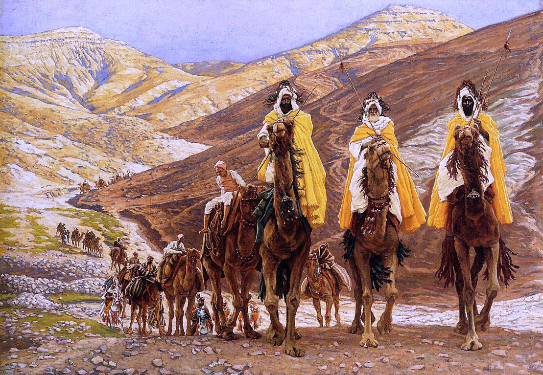  James Tissot Journey of the Magi - Canvas Print