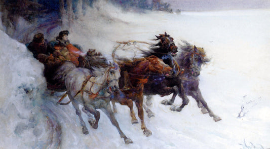  Nathaniel Hughes John Baird Joy In Winter - Canvas Print