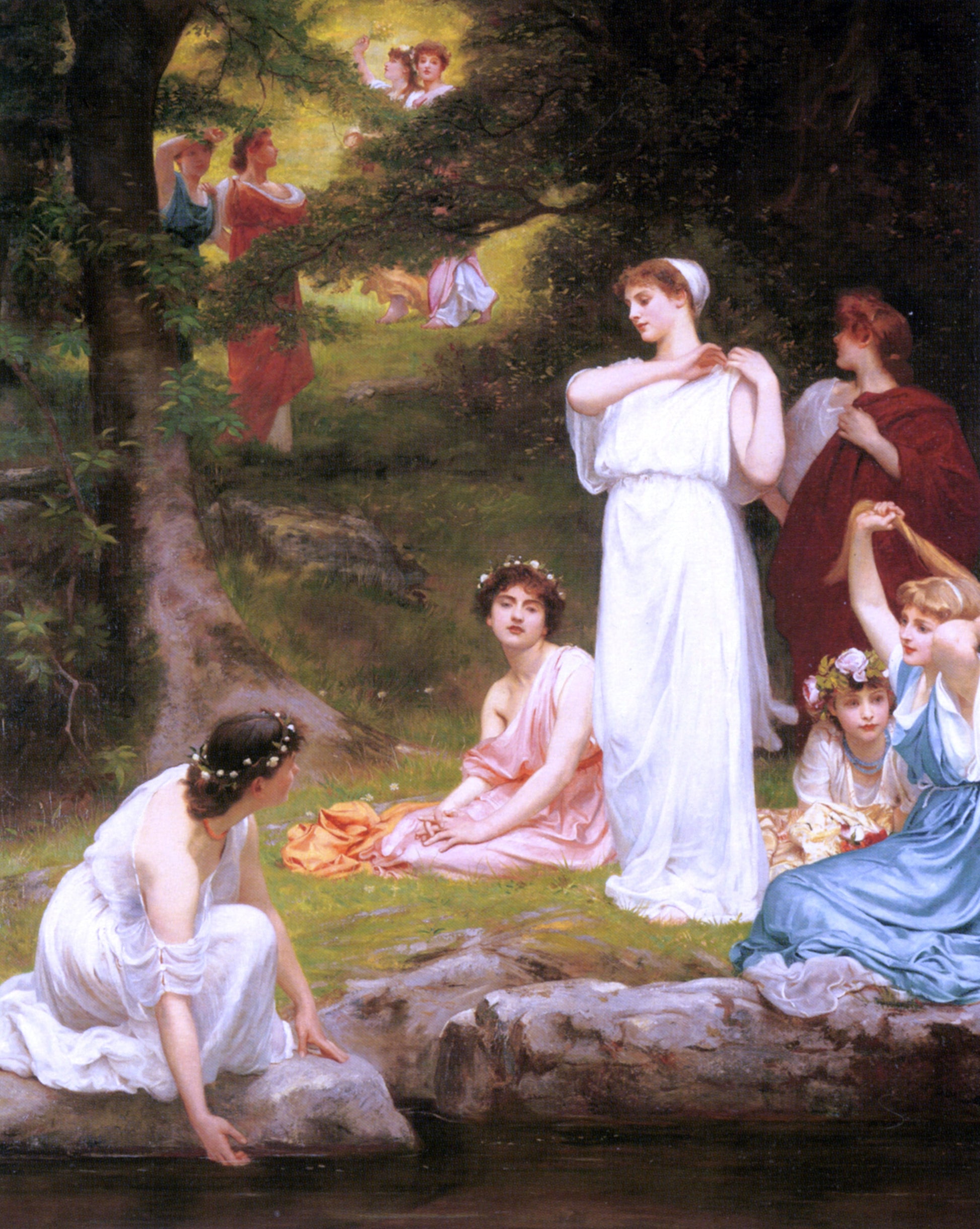  Philip Hermogenes Calderon Joyous Summer - Canvas Print