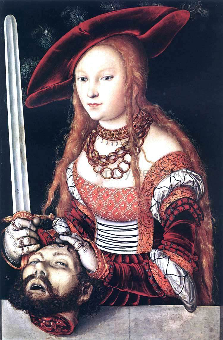  The Elder Lucas Cranach Judith with the Head of Holofernes - Canvas Print