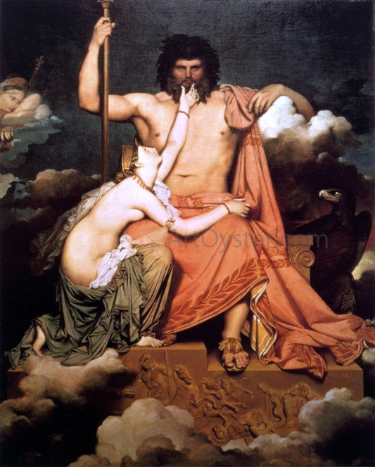  Jean-Auguste-Dominique Ingres Jupiter and Thetis - Canvas Print