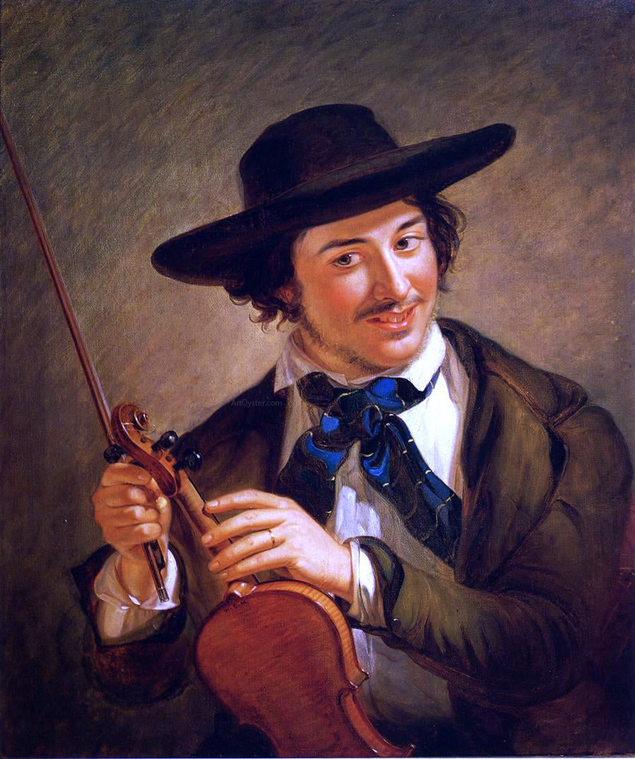  William Sidney Mount Just in Tune - Canvas Print