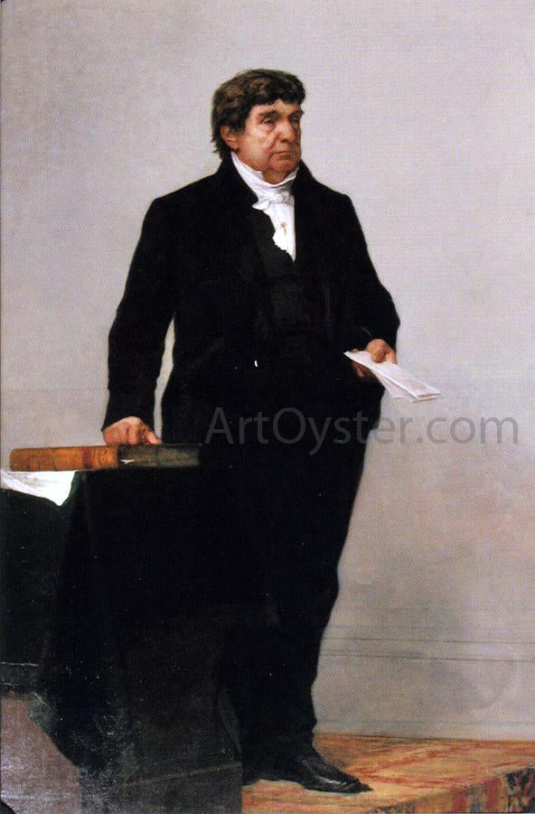  William Morris Hunt Justice Lemuel Shaw - Canvas Print