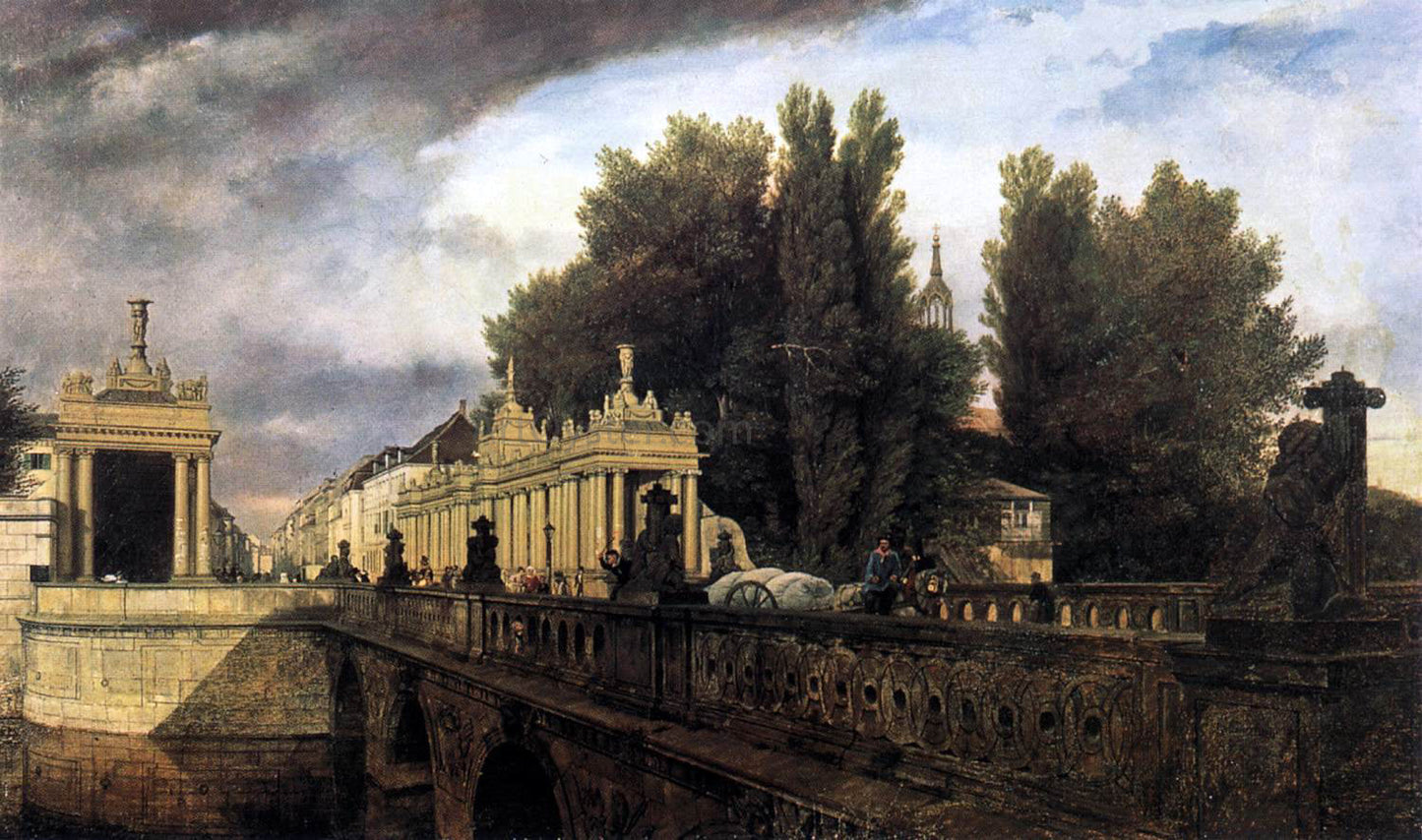  Eduard Gaertner Konigsbrucke and Konigskolonnade - Canvas Print