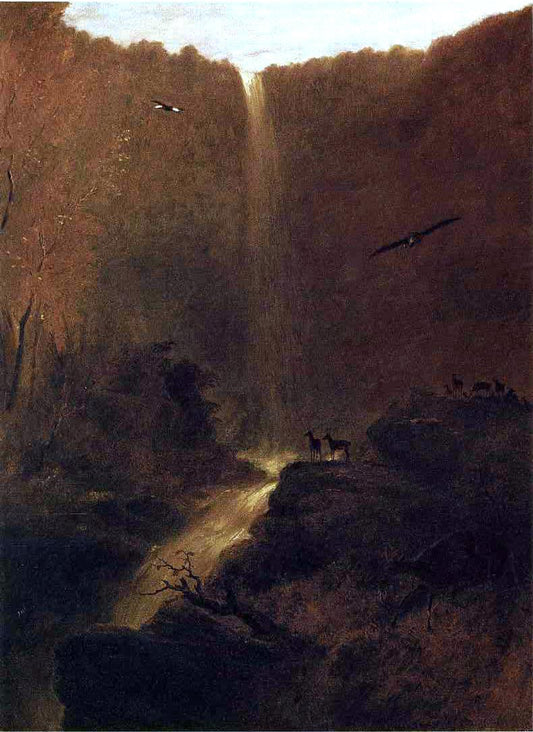  Robert Walter Weir Katterskill Falls, New York - Canvas Print