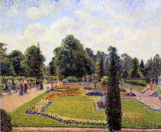  Camille Pissarro Kew Gardens: Path  Between the Pond and the Palm House - Canvas Print