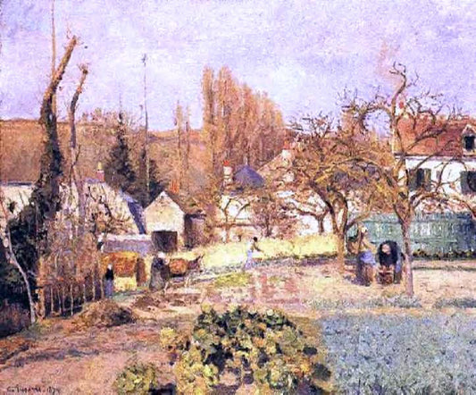  Camille Pissarro Kitchen Garden at the Hermitage, Pontoise - Canvas Print