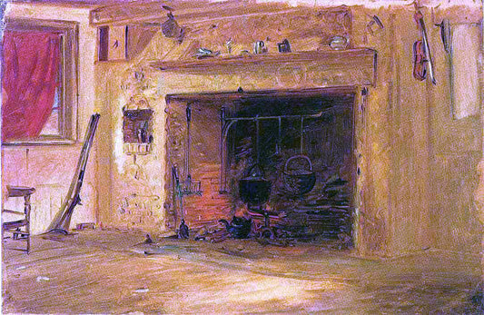  William Sidney Mount Kitchen in the Mount House, Stony Brook - Canvas Print