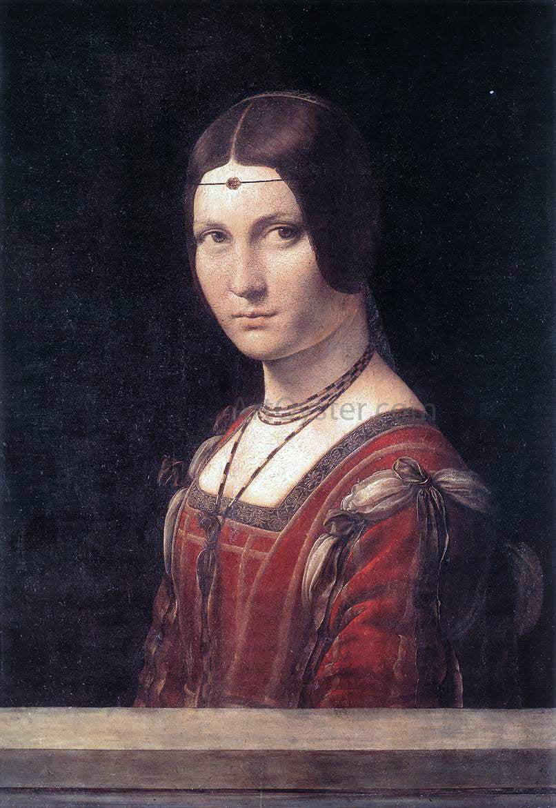  Leonardo Da Vinci La belle Ferroniere - Canvas Print