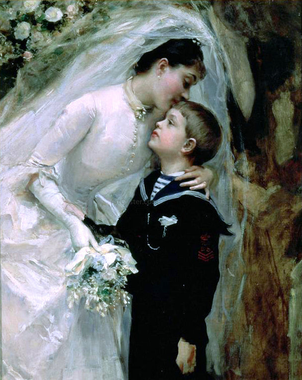  Raimundo de Madrazo Y Garreta La Boda - Canvas Print