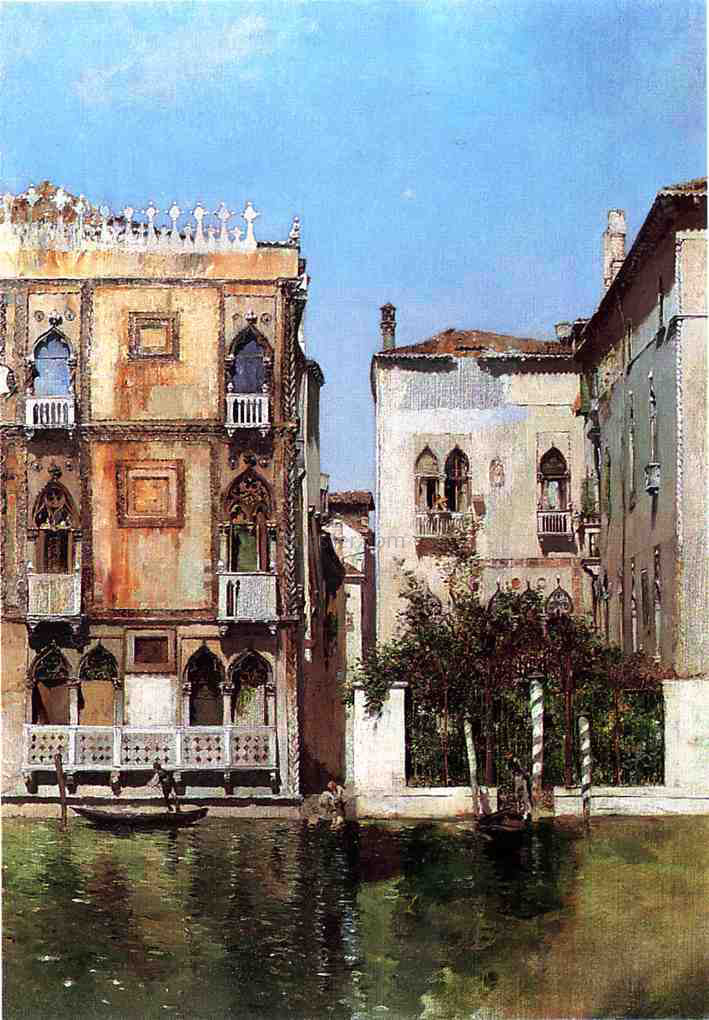  Robert Frederick Blum La Ca d'Oro, Venice - Canvas Print