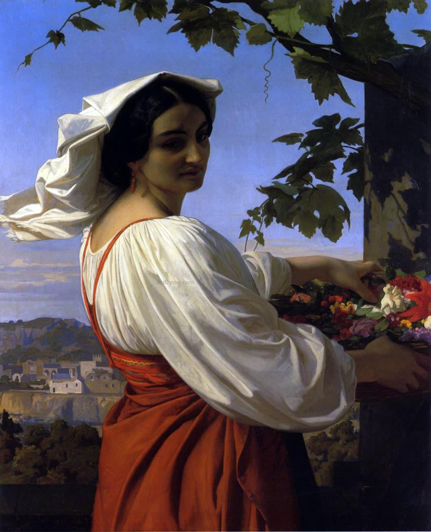  Alexandre Cabanel La Chiaruccia - Canvas Print