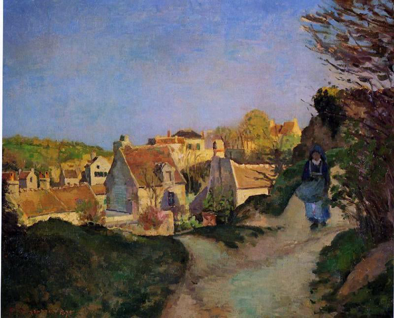  Camille Pissarro La Cote du Jallais, Pontoise - Canvas Print