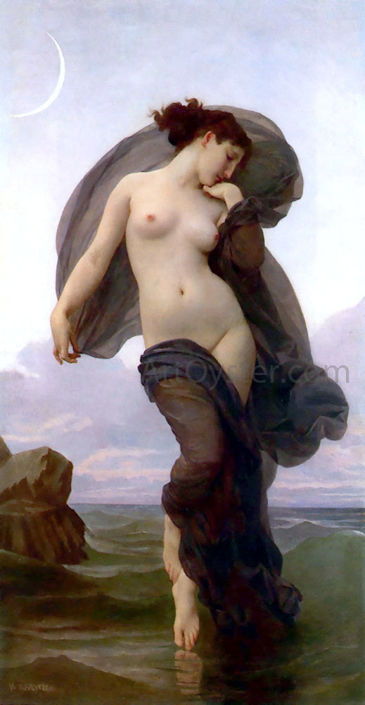  William Adolphe Bouguereau La Crepuscule (also known as Evening Mood) - Canvas Print