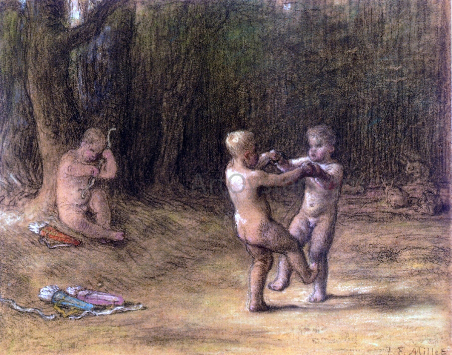  Jean-Francois Millet La Danse des Amours - Canvas Print