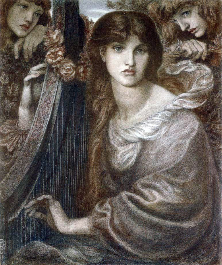  Dante Gabriel Rossetti La Ghirlandata - Canvas Print