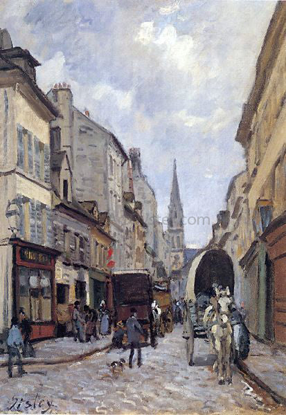  Alfred Sisley La Grand Rue, Argenteuil - Canvas Print