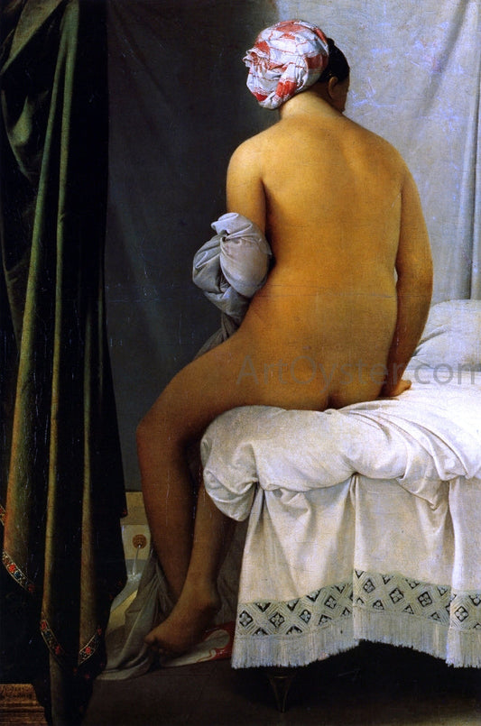  Jean-Auguste-Dominique Ingres La Grande Baigneuse (also known as La Baigneuse de Valpincon) - Canvas Print