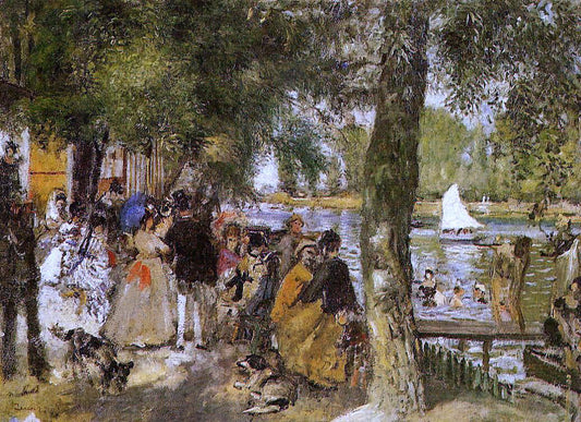  Pierre Auguste Renoir La Grenouillere - Canvas Print