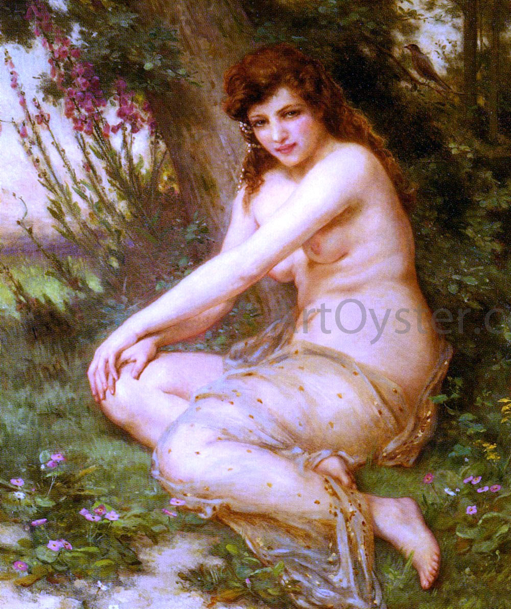  Guillaume Seignac La Nymphe de Foret (also known as The Forest Nymph) - Canvas Print