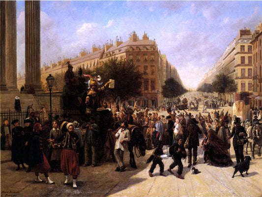  David Jacob Jacobsen La Place de la Madeleine, Paris - Canvas Print