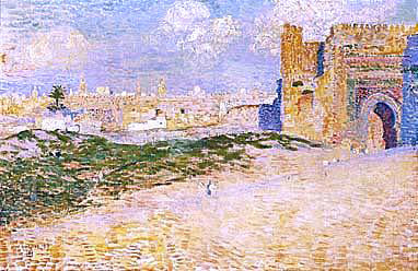  Theo Van Rysselberghe La porte de Monsour El Hay A Meknes, Maroc - Canvas Print