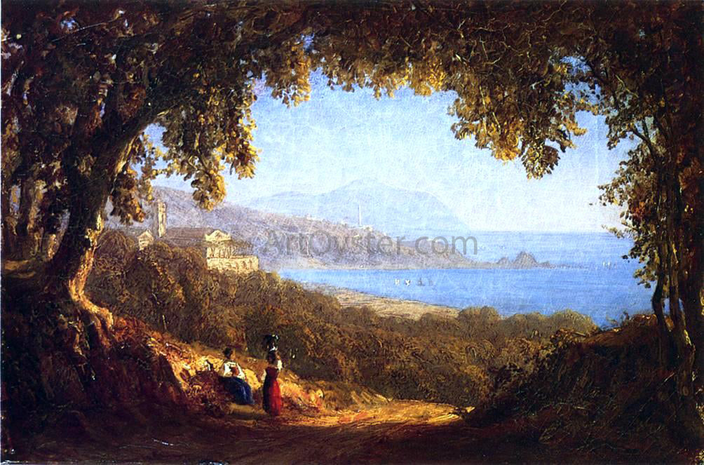  Sanford Robinson Gifford La Riviera di Ponente, Genoa - Canvas Print