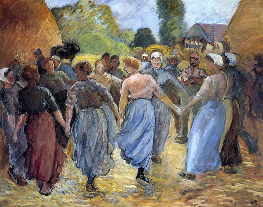  Camille Pissarro La Ronde - Canvas Print