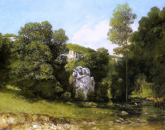  Gustave Courbet La Ruisseau de la Breme - Canvas Print