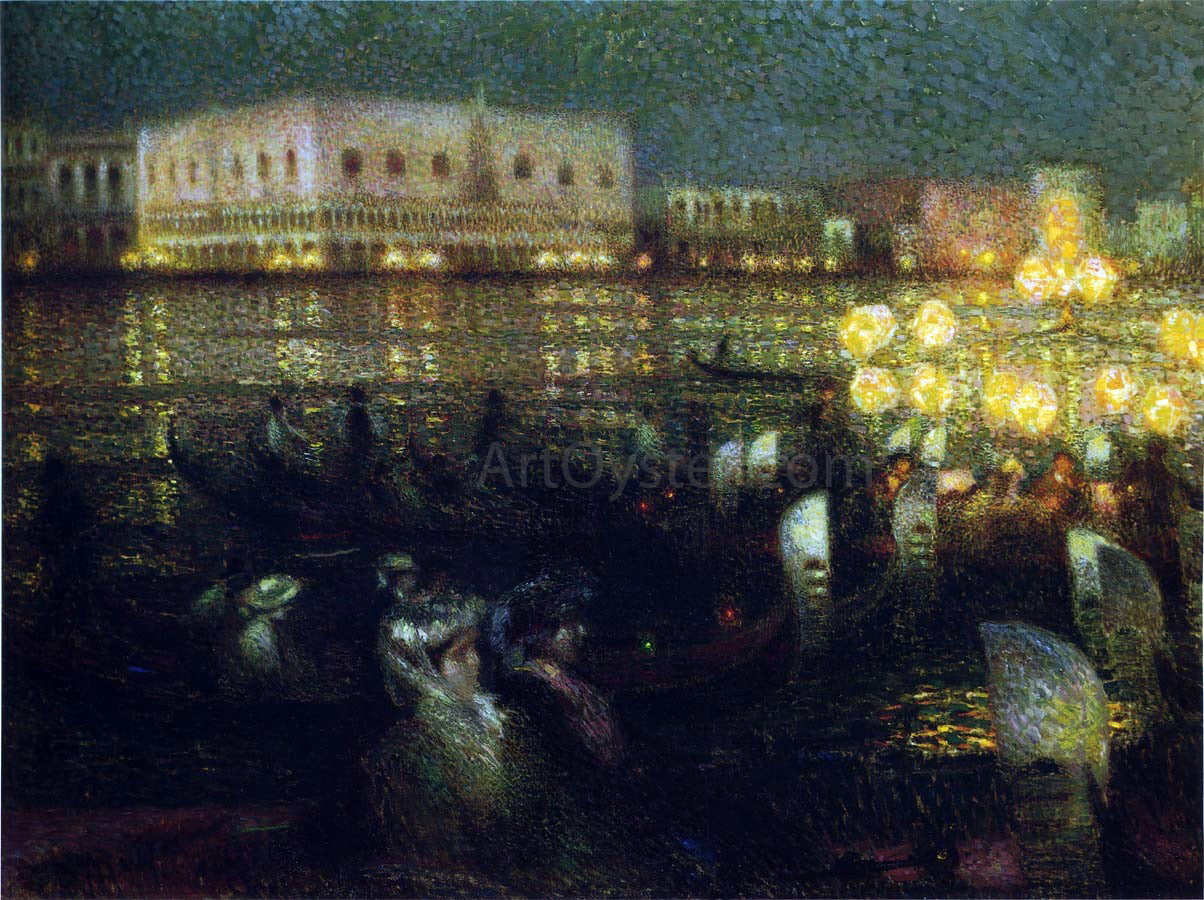  Henri Le Sidaner La Serenade, Venice - Canvas Print